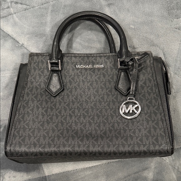 Michael Kors Handbags - Michael Kors Black Monogram Satchel
